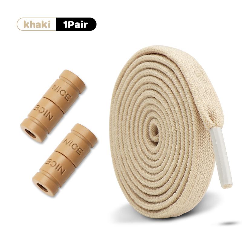 1 Paar Elastische Schoenveters zonder Strikken Capsule Gesp Schoenveters Sneakers Platte Schoenen veters zonder knopen Kinderen Volwassenen Schoenaccessoires