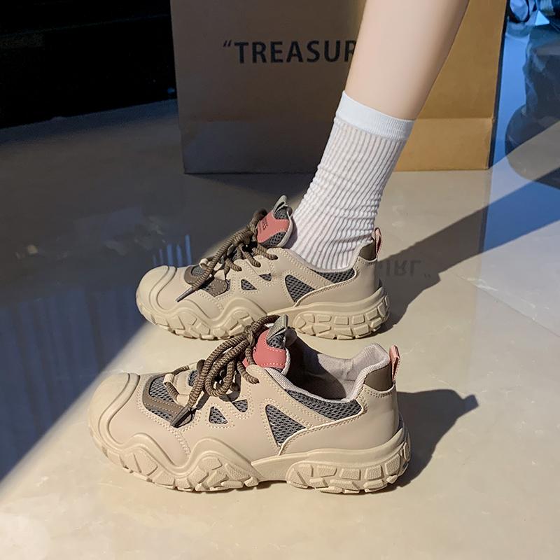 Fashion Women's Outdoor Training Platform Net Shoes Height Increase Chunky Sneakers Young Girls Outdoor Training Women's Casual Shoes