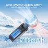 Neuonn Handheld Fan with High Speed (1-5) Cooling Turbo, Portable Handheld Fan with 4000mAh Rechargeable Battery, LED Display 180? Rotation Mini Fan