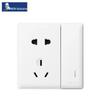 Junlang M6 Ultra-thin White Surface Mount 86 Type Wall Socket
