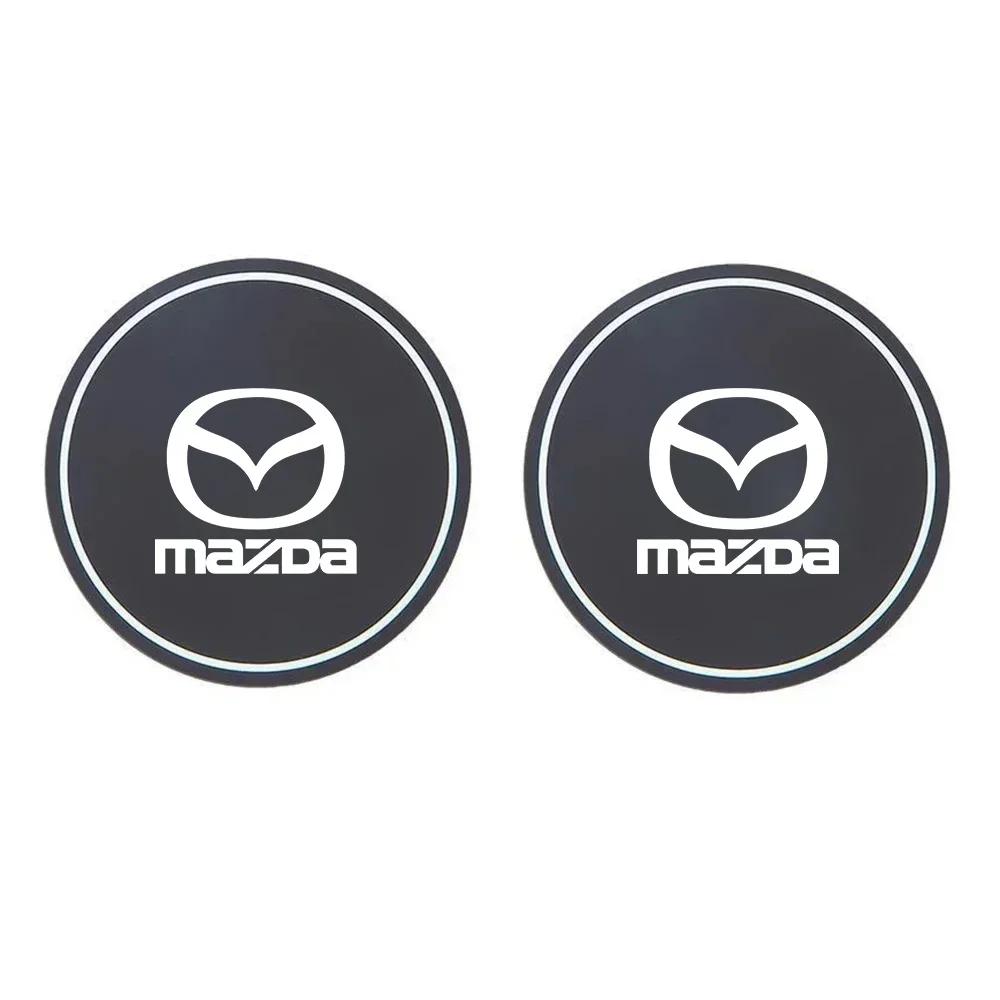 

2025 Горячие 2 шт. Автомобильная подставка под стакан/бутылку, противоскользящая подкладка-коврик из силиконового геля для Mazda Skyactiv 2 3 5 6 7 RX8 Demio MX5, автомобильный кондиционер