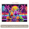 Vibrant Bar Room Tapestry, Illuminated Liquor Bottles Background Cloth