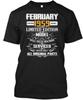 February 1959 60th Birthday Tshirt Size S To 5xl