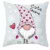 New Christmas Dwarf Pillow Cover Christmas Cute Dwarf Peach Skin Cushion Cover