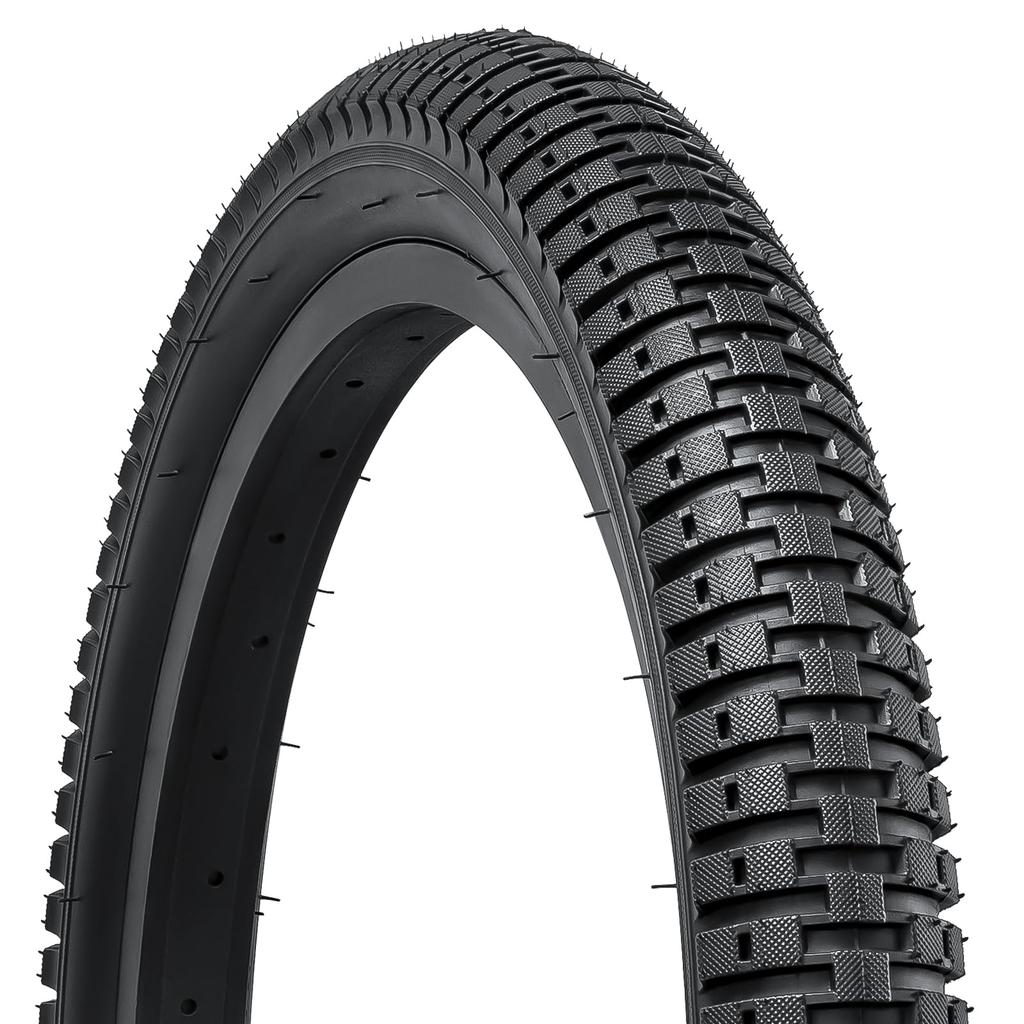 YunSCM Set of 2, 14x2.4 Tires, 14x2.4 60-254 Bicycle Tires + Tubes with 32mm American Valves + Rim Tape, Tires 14 2.4, Y-027