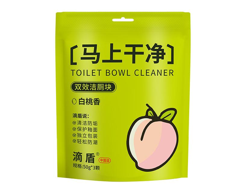 

50 г Средство для чистки туалета с лимонным ароматом, Эффективная очистка, Синие пузырьки 50g*3pcs слоновая кость