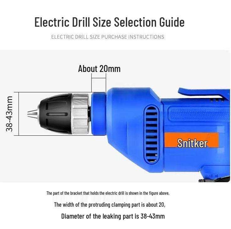 Multifunctional Electric Drill Stand: Convert Hand Drill To Bench Drill with Universal Micro Bench and Household Flat Pliers