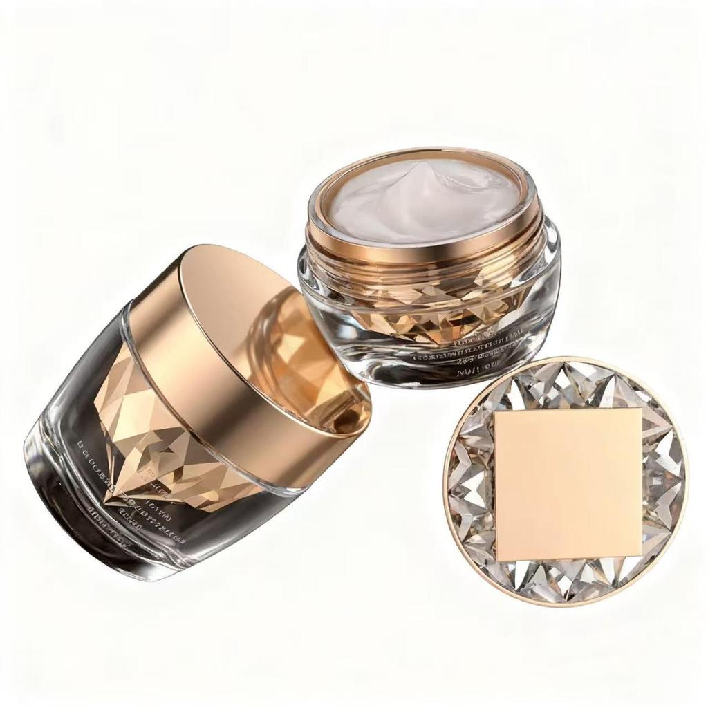 Luxury Skincare Set: 120ml Lotion, 50g Cream In High-Transparency Glass Bottles