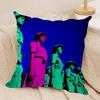 Band Music TTvGirl Cushion Cover Soft Plush Fabric DoubleSided Printed Sofa Cushion Cover for All Seasons Home Decor Gift