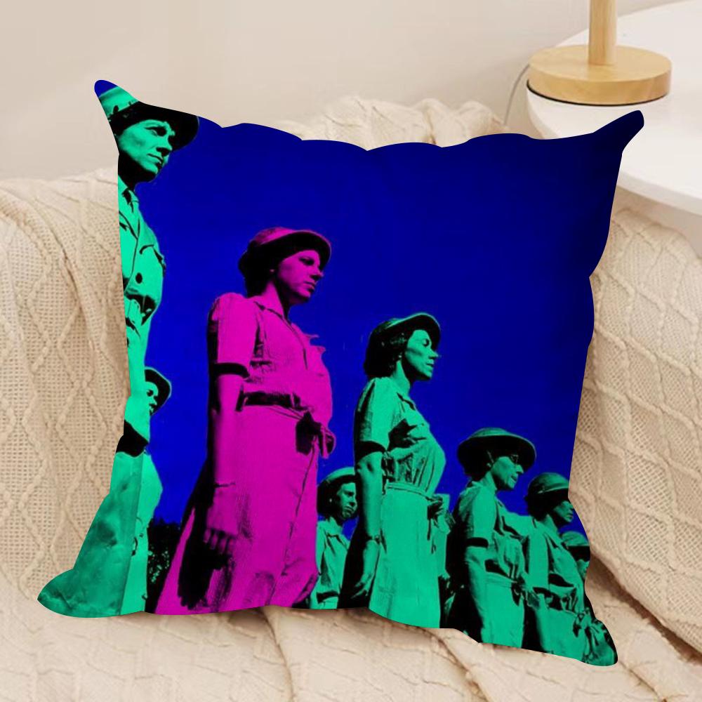 Band Music TTvGirl Cushion Cover Soft Plush Fabric DoubleSided Printed Sofa Cushion Cover for All Seasons Home Decor Gift