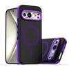 Applicable to Google Pixel9Pro Xuncai mobile phone case electroplated transparent Pixel9 magnetic suction bracket anti-drop protective cover
