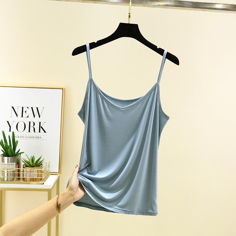 New outer wear Modal sling vest large size women's summer thin v-neck sleeveless inner bottom top