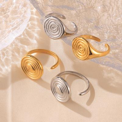 Love Hammer Ring Stainless Steel Plated 18K Gold Opening Retro Design Niche Temperament Jewelry