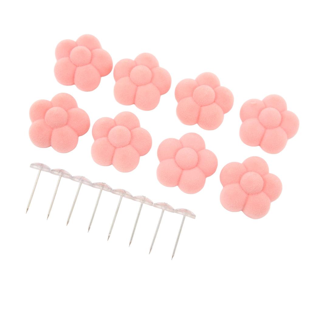 16 Sets Bettdecken-Nadeln Blumenstil Weiche Baumwolle Stahlnadeln Einfache Bettdeckenklammern für Decke Cur