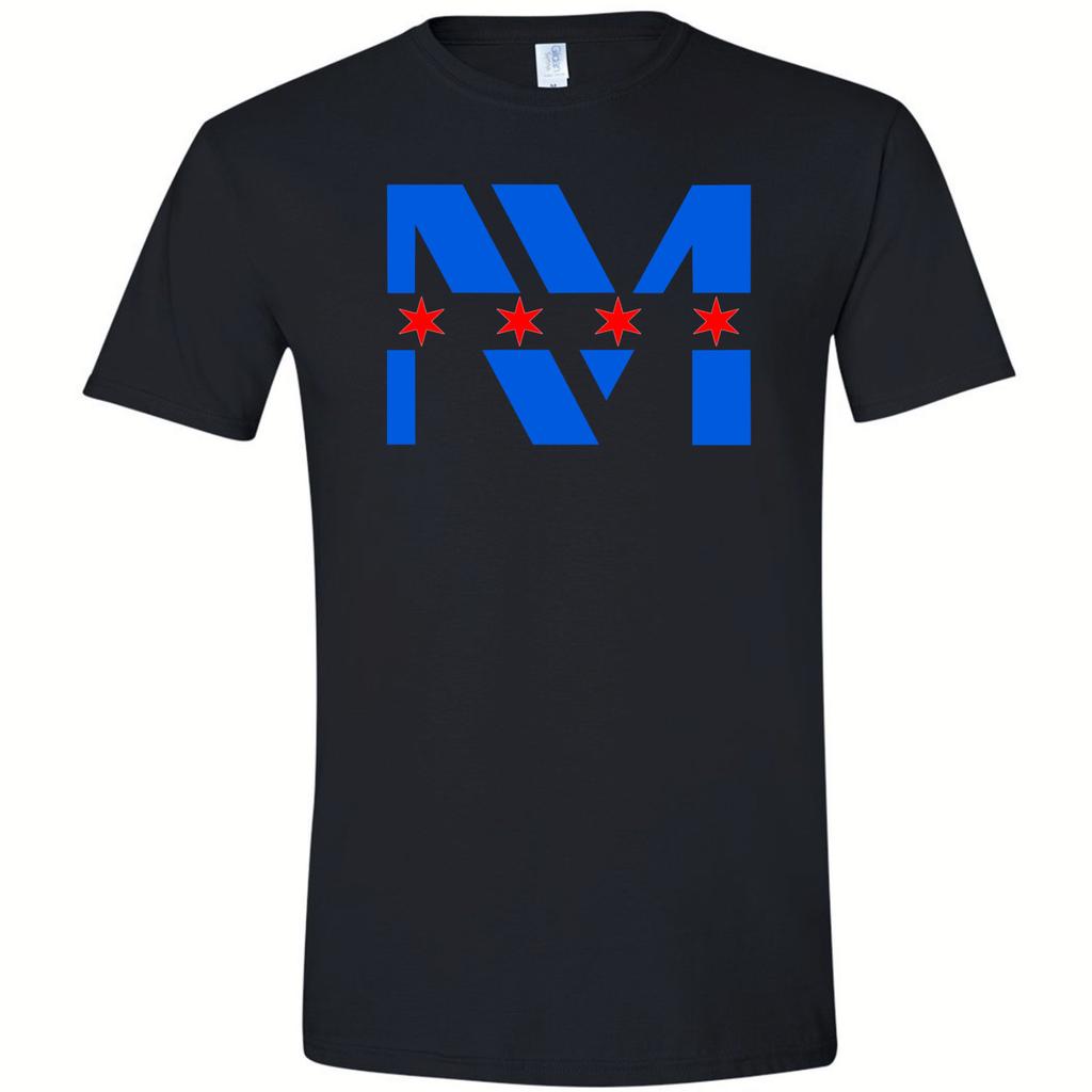 Northwestern Memorial Hospital NMH Chicago Flag Stars Tee