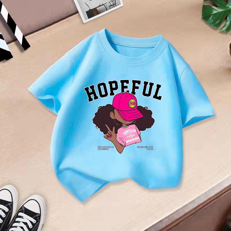 Children T-shirt Cartoon Girl Printed 2-13Y Kids Clothes 100% Cotton T-shirt Tops Tee2-13Y Boys Girls Baby Tee