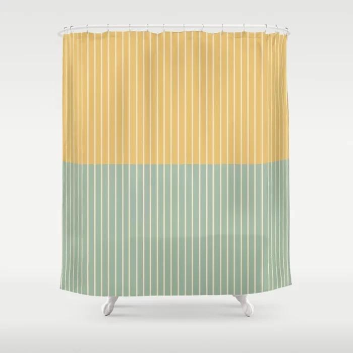 Simple Colorful Lines Modern Fashion Pattern Shower Curtain Home Decoration Creative Personalized Shower Curtains