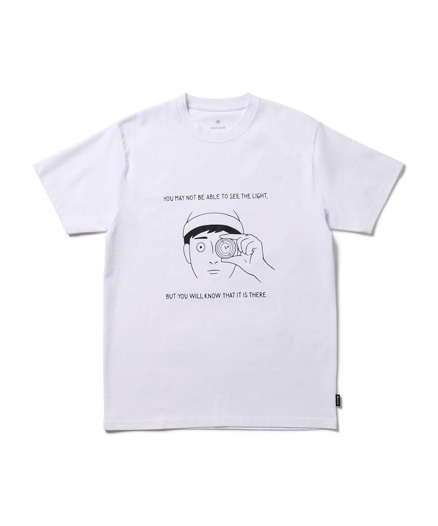 Lantern Eye Size S WHITE Festival Camping Outdoor [Snow Peak] T-shirt T-Shirt TS-25SU103