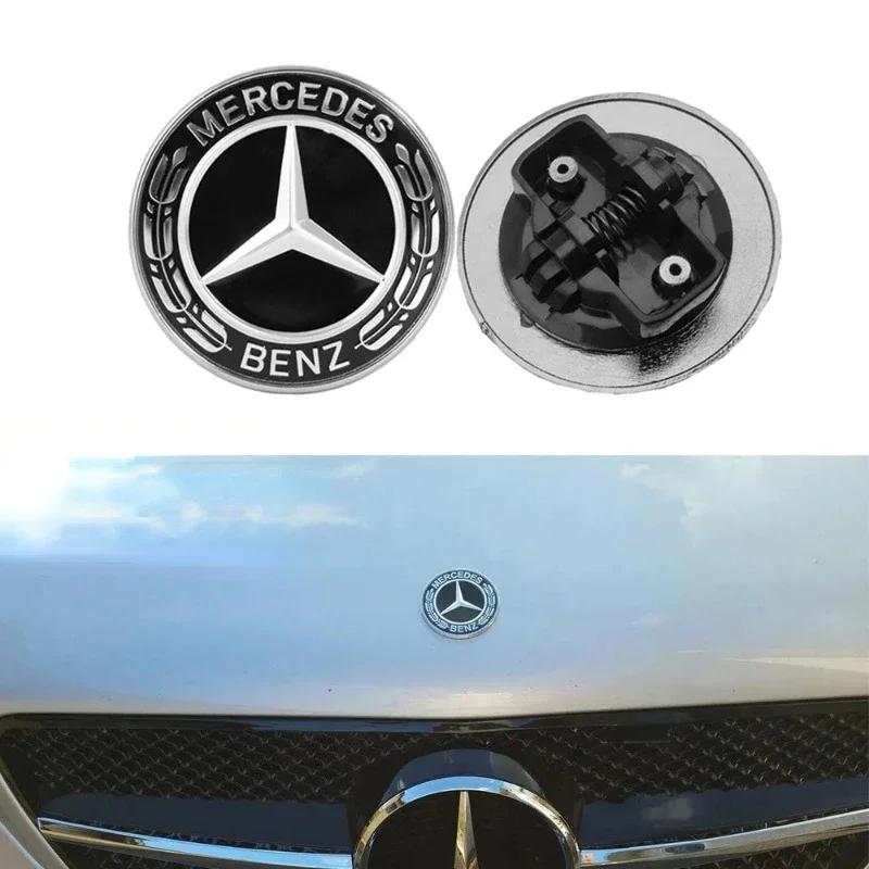 57mm Hvězda Plochý Kryt Kapoty Znak Odznak Pro Mercedes Benz W204 W206 W166 W176 W212 W220 W205 Automobilový Příslušenství
