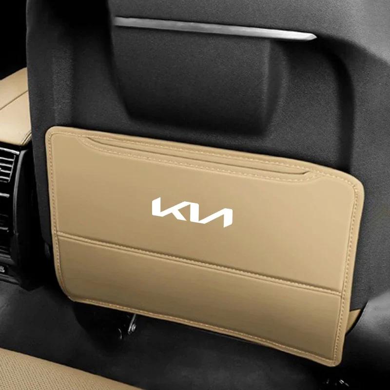 High Quality Car Seat Back Protector Leather Cover For Kia Ceed Sportage Picanto Cerato Seltos Soul Rio 3 4 5 2021 2020 GT