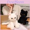 Cute Cartoon Devon Rex Cat Plush Toy For Kids Soft Animal Doll Gift For Girls