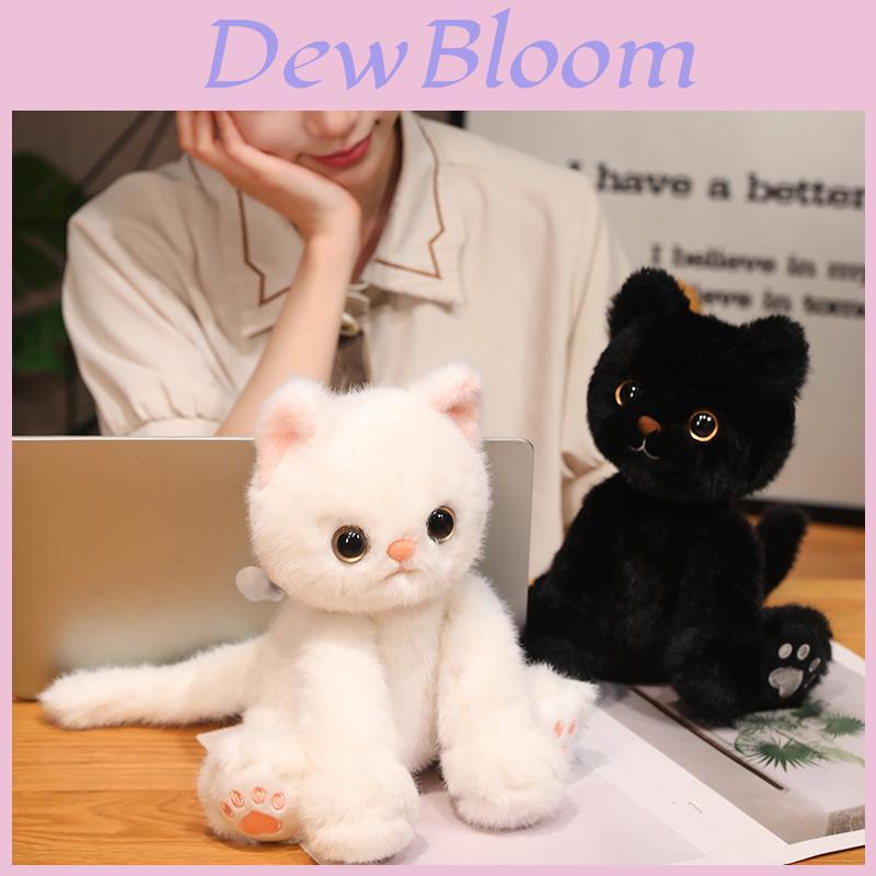 Cute Cartoon Devon Rex Cat Plush Toy For Kids Soft Animal Doll Gift For Girls