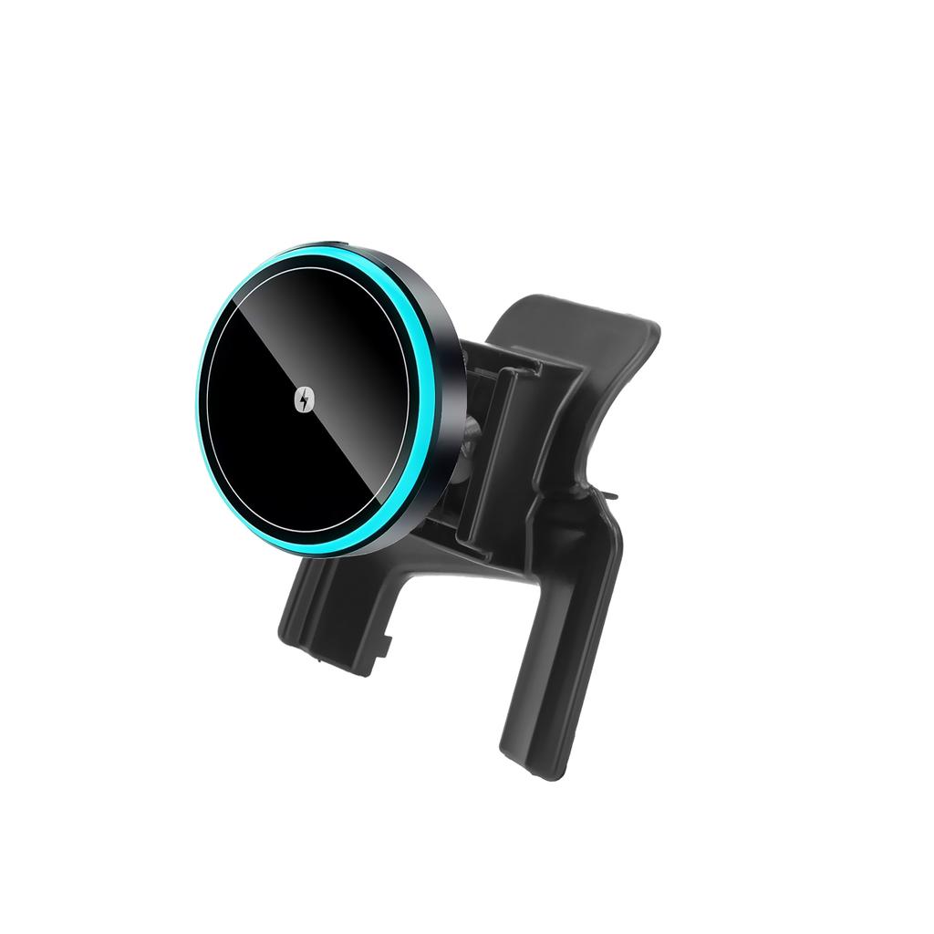 For Volvo XC90 2015 2016 2017-2024 Car Phone Holder Wireless Charger Holder Phone Auto-Clamping Strong Magnetic Holder Base