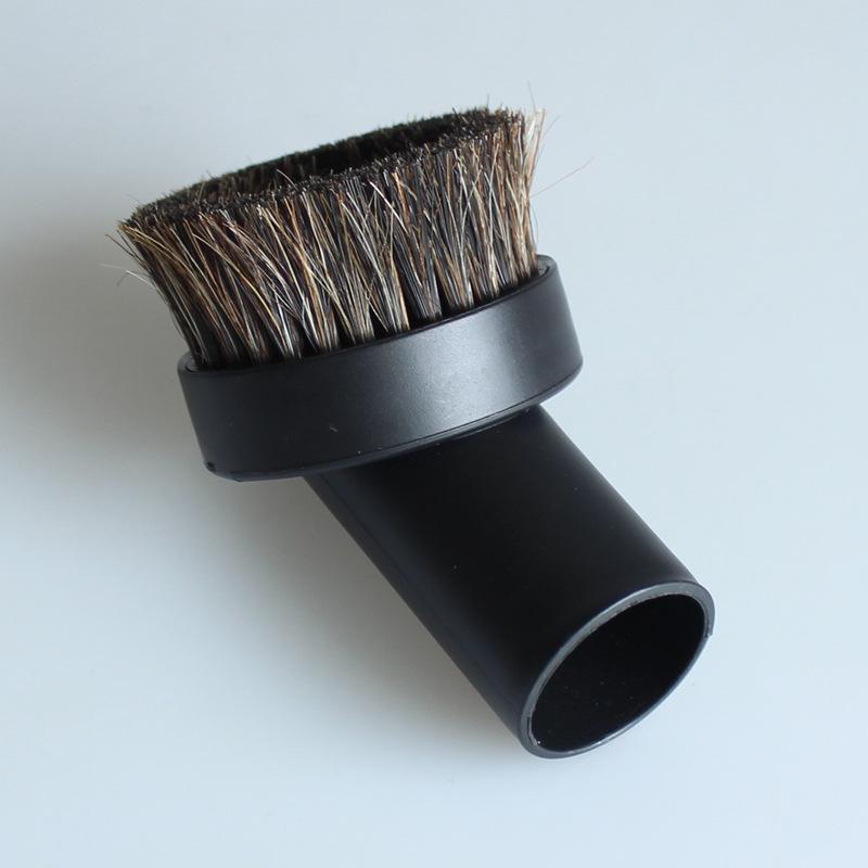 Vacuum Cleaner Accessories: Mixed Horsehair Round Brush and 32mm Suction Nozzle