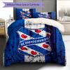 SC Heerenveen Pattern Bedding Quilt Set Home Decoration Gift (1 * Duvet Cover + 2 * Pillowcase Without Core)