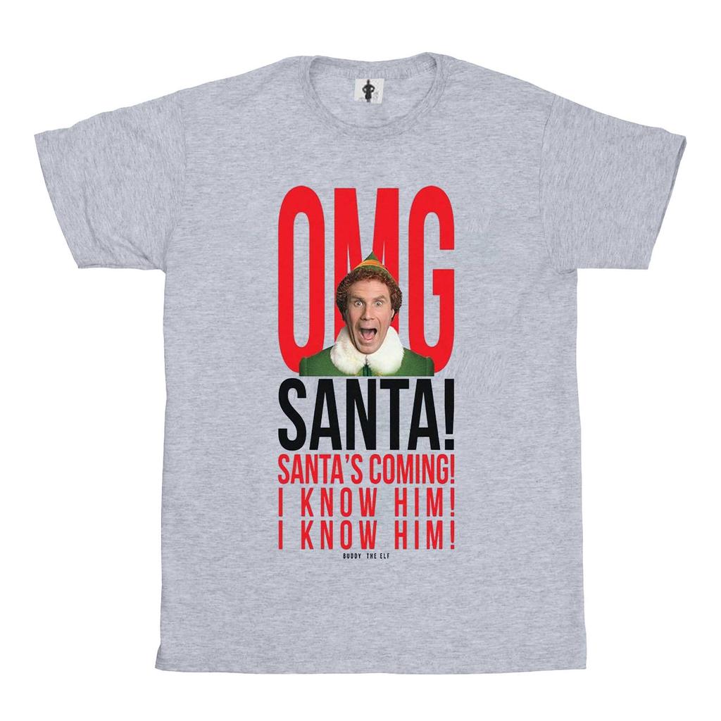 Elf Tricou din bumbac pentru femei/doamne OMG Moș Crăciun îl cunosc