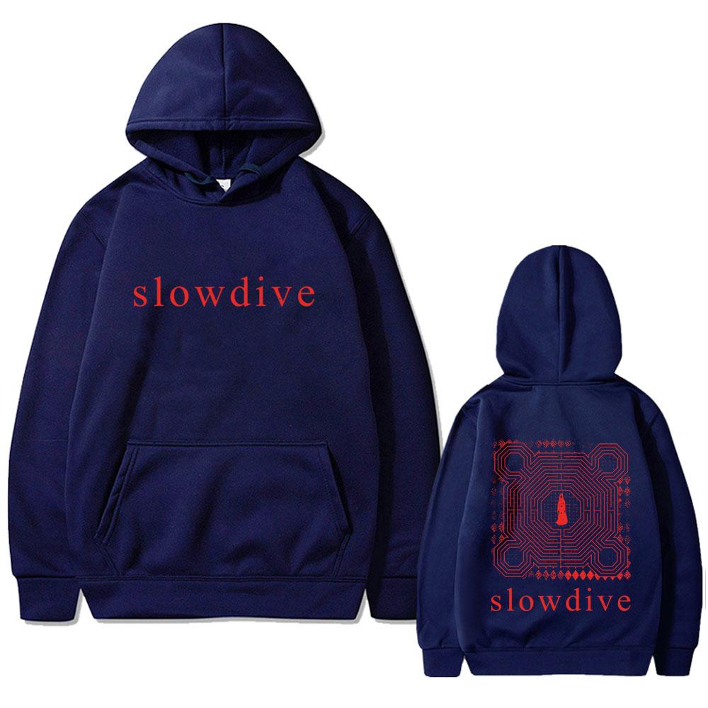 Rock Band Slowdive Everything Is Alive Print Hoodie Tour 90s Classic Vintage Unisex Oversized Streetwear Male Casual Hoodies