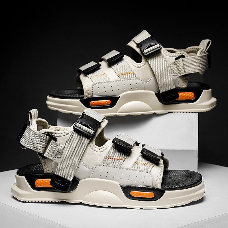 

Men s sandals jointly reignite PU platform-soled outdoor beach sandals trend in summer 44