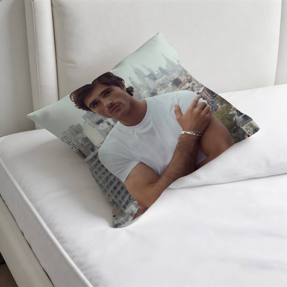 Singer JJacob EElordi Square Pillow Case Soft Decorative Throw Pillow Cover for Home Sofa Bed
