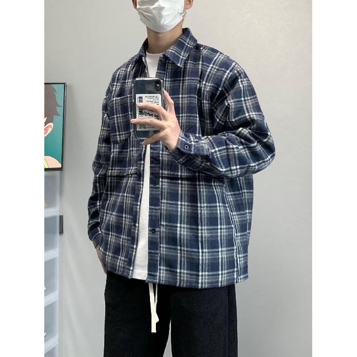 2024 Jaro a Podzim Pu Pánský Pohledný Kabát Ins High Street Módní Značka Hong Kongský Styl Japonský Harajuku Styl Korejský Styl Trendy Volná Bunda