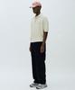 Pilpeu One-Tuck Herringbone Washed High Waist Pants (Black)
