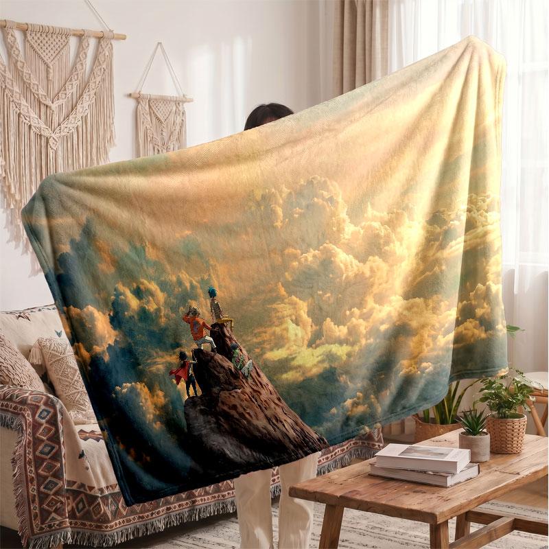 Warm Flannel BlanketGorillaz Soft Cozy Throw Blanket for Bedroom Couch