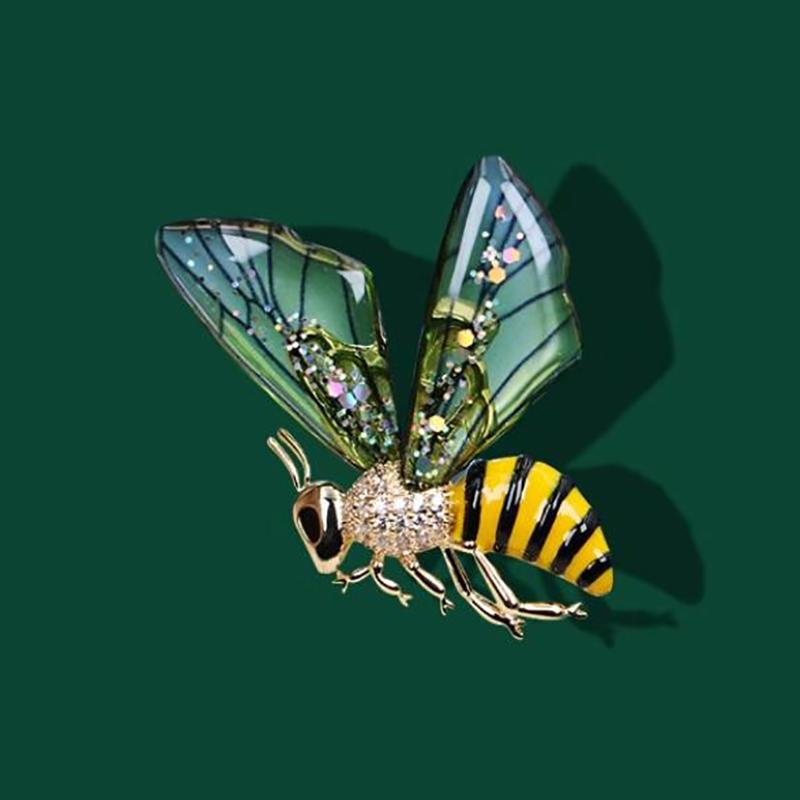 Elf Bee Brooch, High-End Design, Niche, Exquisite Temperament, Suit Accessories