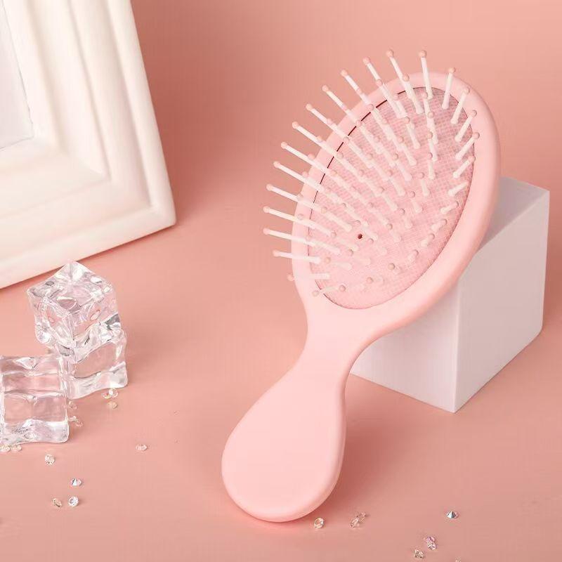 Portable Mini Detangler Hair Brush Air Cushion Massage Comb Anti Static Wet Dry Hair Styling Tool Travel Hair Accessory