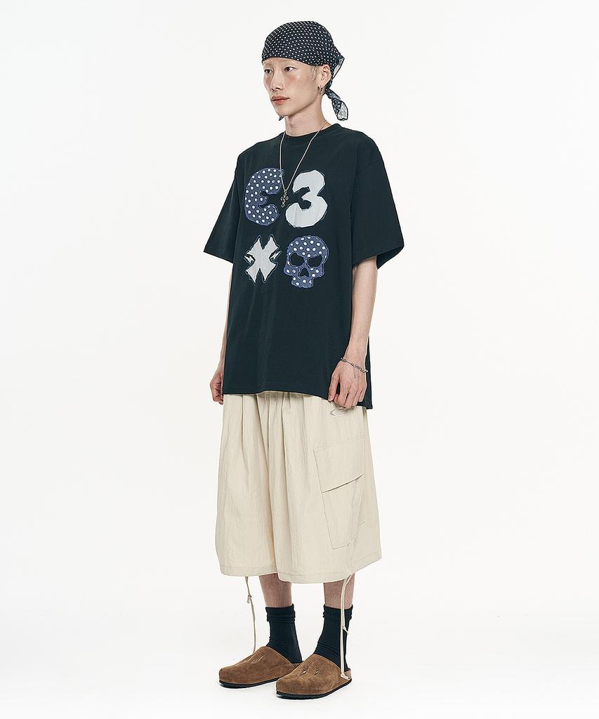 EASY NO EASY Balloon Bermuda Nylon Pants - Beige
