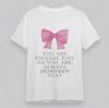 Women's Plus Size Classic T-Shirt Self-Love Affirmation Pink Bow Art Cotton Tee
