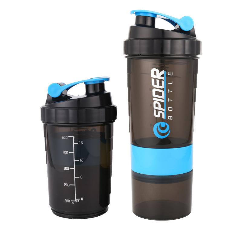 550ML Protein Powder Shaker Cup Milkshake Cup Fitness Cup Mixing Cup with Printed Plastic Cup Water Cup