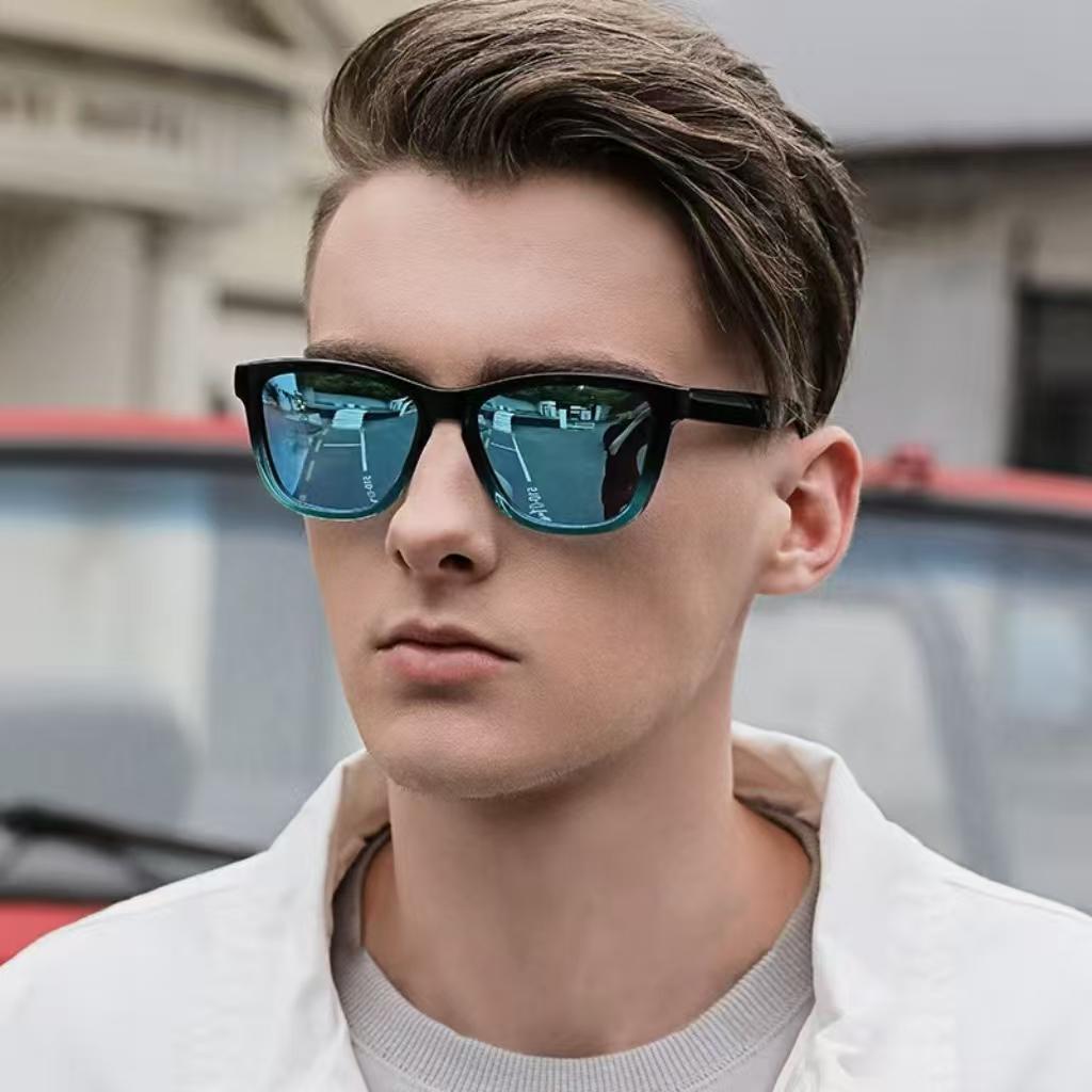 Últimas Gafas de Sol Cuadradas para Hombre Antivaho Recubrimiento de Lente Gafas de Sol Conducción Pesca Protección UV 400 Deportes al Aire Libre Gafas de Sol