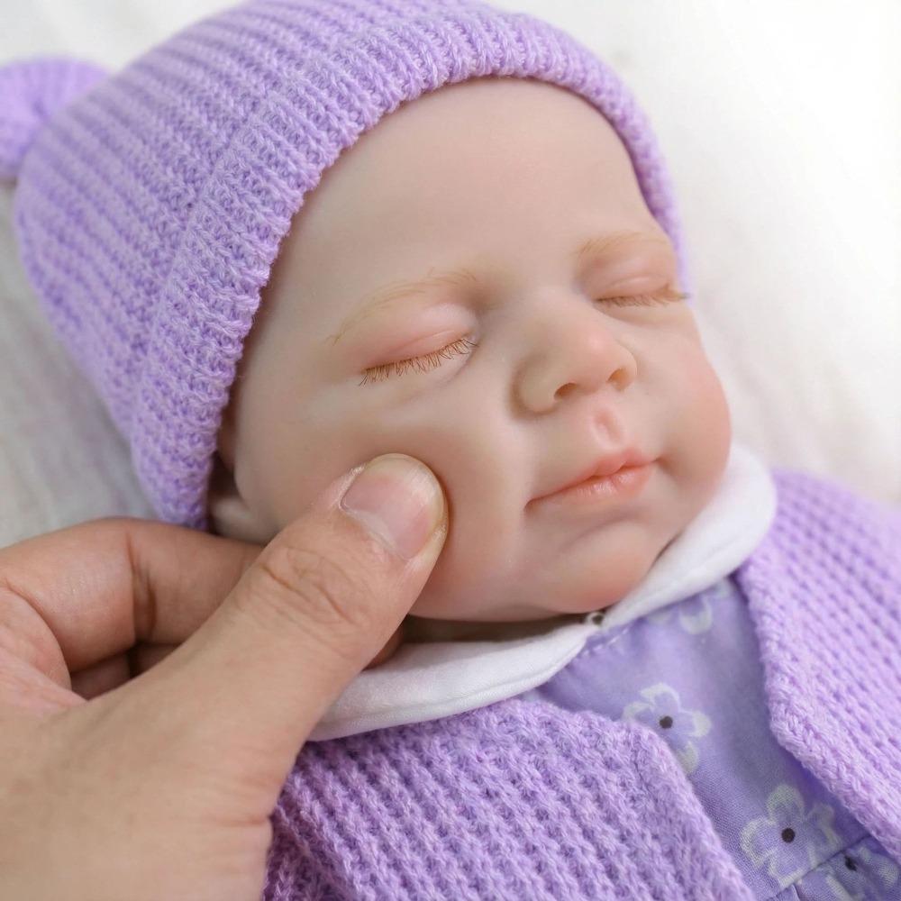 Soft Bouncy Solid Silicone Rebirth Doll Pascale 12'' 30cm Palm Emulation Baby Doll Realistic Asleep High Painted Skin Reborn Doll Child Christmas Gift