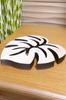 AndLaki Stylish Wooden Monstera Made In Japan from Domestic Natural Hinoki Cypress (AndLaki) Trivet, Trivet, Design, (Natural, Large)