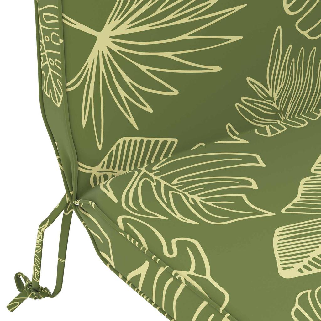 Sun Lounger Cushion 100percent  Polyester Leaf Design
