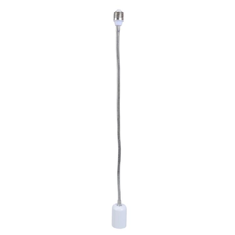 Ceramic E27 Bulb Socket Extender With Full Rotation Metal Base Heat Tolerance 400W For Lighting Adjustments