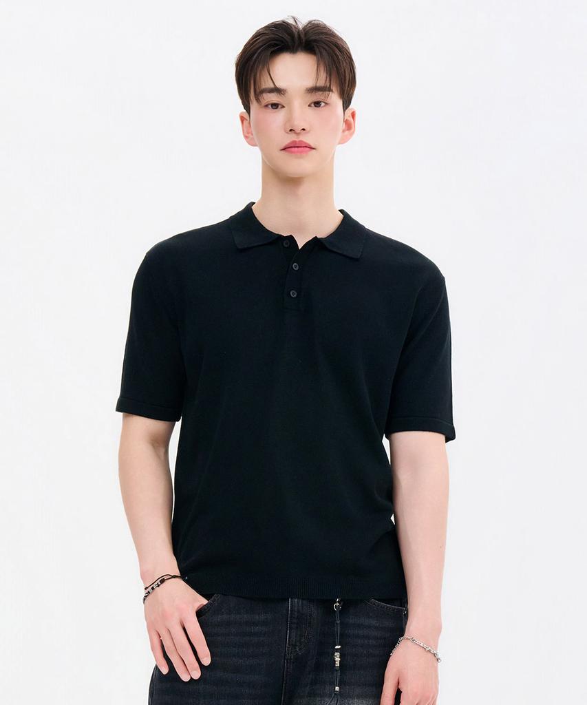 CHASECULT Men'S Cool Collared Short Sleeve Summer Knit-Fbrk5621D03