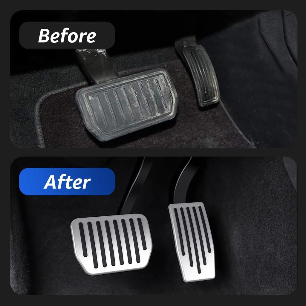 Per Tesla Model Y Juniper 2026 2026 Pedali Poggia Piede Antiscivolo Acceleratore Freno Rest Performance Copri Tappetini in Alluminio