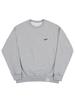 GRAVER [Unisex] Baseball Black Logo Embroidered Sweatshirt_Gray