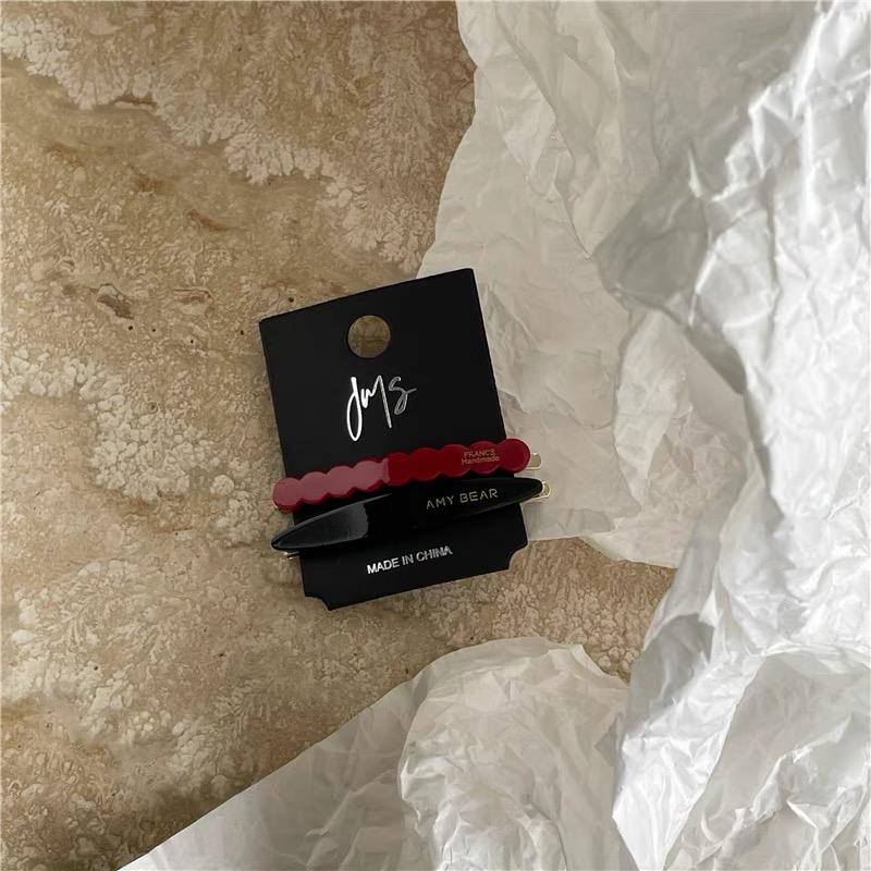 2pcs/set Acetate Hair Clips Sweet Cute Simple Side Pins Wave Lace Geometric Barrettes Hairpin Women Hair Accessories